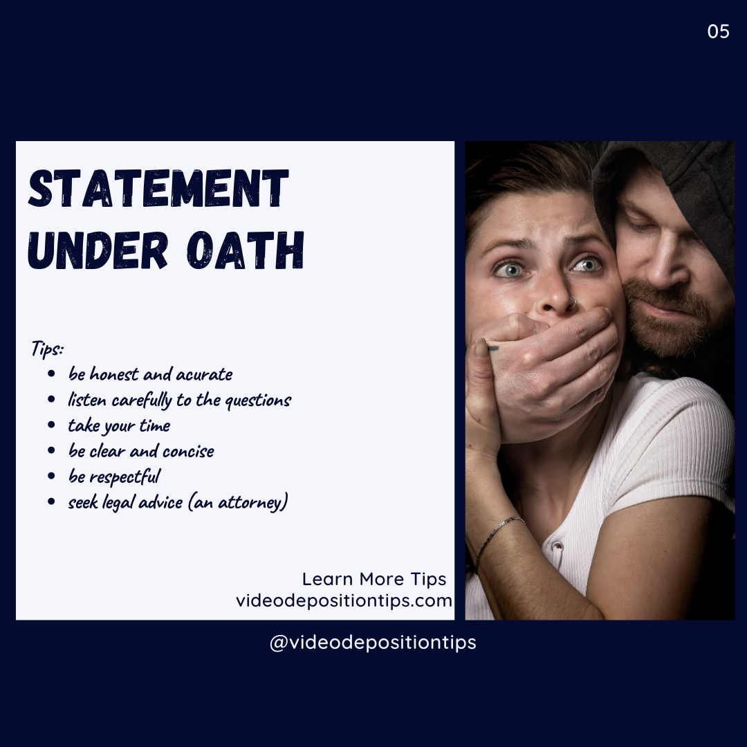 Statement under oath